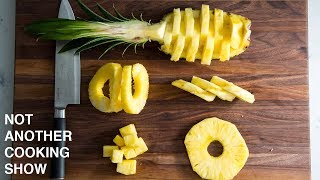 5 EASY WAYS TO CUT PINEAPPLE [upl. by Naihtsirc564]