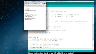 Arduino Tutorial  Using the serial monitor [upl. by Ynafets929]