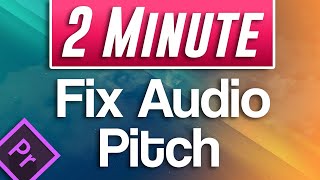 Premiere Pro  How to Speed Up Audio without Changing Pitch [upl. by Shifra]