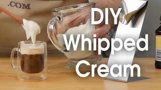 DIY whipped cream in 60 seconds [upl. by Krm99]