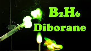 B2H6 Diborane Synthesis and burning [upl. by Anirad]