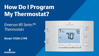 80 Series  1F83H21PR  How Do I Program My Thermostat [upl. by Aicenod]