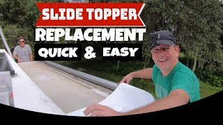 RV Slide Topper Replacement in 2 Hours or LESS [upl. by Adiv]