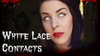 WHITE LACE CONTACTS  VLOGTOBER [upl. by Eednarb]