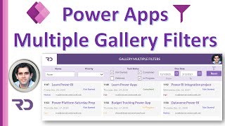 PowerApps Multiple Filters on Gallery [upl. by Akinad829]