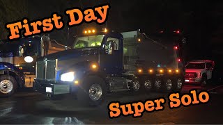 My First Day As A T880 Kenworth Super Solo Dump Truck Driver Spoiler I Screw up Trucking VLOG [upl. by Ydissac174]