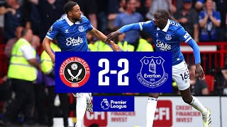 SHEFFIELD UNITED 22 EVERTON  Premier League highlights [upl. by Htaras]