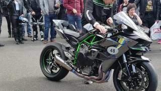 Kawasaki H2R Loud Revs [upl. by Aiuqcaj990]