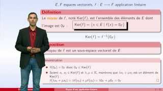 Espaces vectoriels  partie 8  application linéaire fin [upl. by Isola643]
