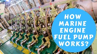 Main Engine Fuel Pump Working Explained [upl. by Kielty]