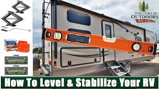 How to Level amp Stabilize Tips and Tricks Leveling Blocks RVs Campers Travel Trailers Colorado Dealer [upl. by Mag]