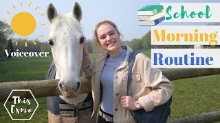 Voiceover School Morning Routine of an Equestrian  This Esme [upl. by Annahvas]