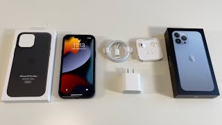 iPhone 13 Pro Max Unboxing Sierra Blue [upl. by Bbor]