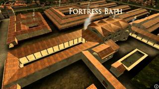 Animation of ancient Roman Fort in Caerleon Wales [upl. by Gaal]