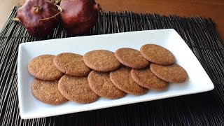 Easy Gingersnap Cookies  How to Make Crispy or Chewy Gingersnaps [upl. by Yelekalb]