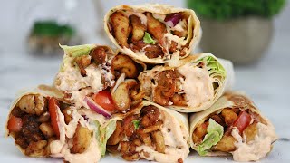 TASTIEST CHICKEN WRAP PERFECT CHICKEN WRAP [upl. by Esidarap]