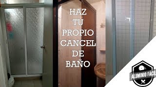 Cómo hacer un cancel de baño facilísimo [upl. by Bobbette]