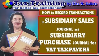 How to Record Transactions in Subsidiary Sales Journal and Subsidiary Purchase Journal [upl. by Cornie141]