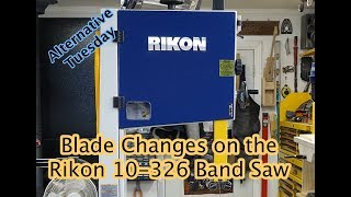 Rikon Bandsaw Blade Changes [upl. by Martica]