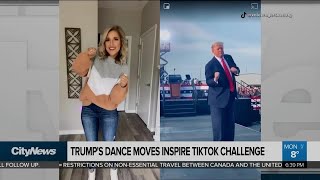 Trumps dance moves inspire TikTok challenge [upl. by Nnayllehs]