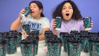 Dont Choose the Wrong Christmas Cup Slime Challenge [upl. by Annahtur]