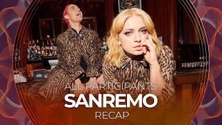 Sanremo 2022 Italy  All Participants  RECAP [upl. by Morgan815]