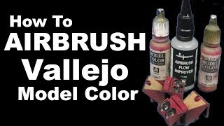 How to Airbrush Vallejo Model Color Tutorial [upl. by Damalas]