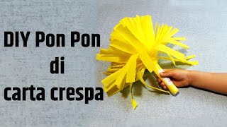 DIY Pon Pon di carta crespa [upl. by Ariadne699]