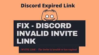 How to Fix Discord Invalid Invite link 2020  Server Expired Link [upl. by Htenywg]