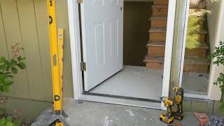 Jeld Wen Front Door Installation  Really crappy products and craftsmanship PART 1 [upl. by Clareta]