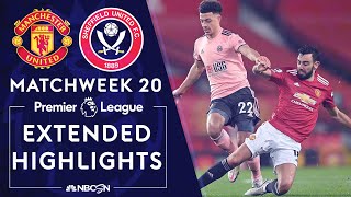 Manchester United v Sheffield United  PREMIER LEAGUE HIGHLIGHTS  1272021  NBC Sports [upl. by Lahtnero]