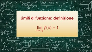 Limiti di funzioni Definizione [upl. by Laurena]