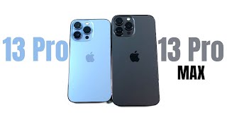 iPhone 13 Pro vs iPhone 13 Pro Max  A Year Later [upl. by Atiseret601]