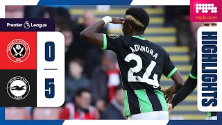 PL Highlights Sheffield United 0 Brighton 5 [upl. by Sherburne]