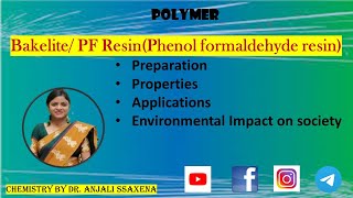 BAKELITE  PF Resin Phenoplast Preparation Properties Application Environmental Impact on society [upl. by Ayatahs]