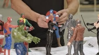 Chris Hemsworth smashes Marvel toys [upl. by Loree]