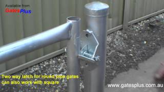 Gate Latch 2 way for round pipe and square [upl. by Assenej586]