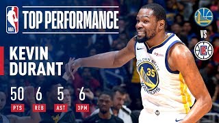 Kevin Durants EPIC 50 PointPerformance In Game 6  April 26 2019 [upl. by Luckett]