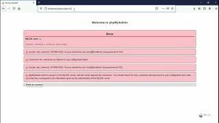 MySQL said Cannot connect invalid settings error  XAMPP phymyadmin [upl. by Mikey]