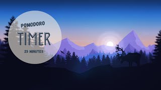 POMODORO TIMER  25 MINUTES WITH LOFI MUSIC [upl. by Whelan35]