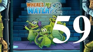 Wheres My Water 2 Level 59 Full Circle 3 Ducks iOS Walkthrough [upl. by Northington]