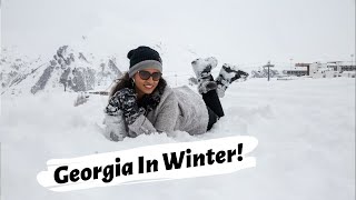 VISIT GEORGIA IN WINTER  First Visit To Georgia  Gudauri Georgia Tour [upl. by Hild538]