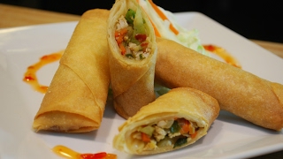 Chicken Spring Rolls Recipe [upl. by Helsa]