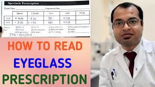 How to Read Eye Glass Prescription ReportHow to Read Eye PrescriptionEye Prescription CardEyeTest [upl. by Keavy106]