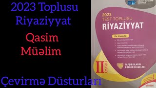 2023 Riyaziyyat Test TopluÇevirmə Düsturlarıdim izah test riyaziyyat [upl. by Fabrianne]