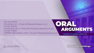 ORAL ARGUMENTS ON PIMENTEL ET AL V HOUSE OF REPRESENTATIVES ET AL [upl. by Ng556]