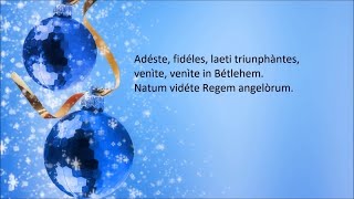 Adeste fideles  Canzoni natalizie con testo Christmas music with lyrics [upl. by Jephum]