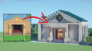 How to Build the Museum from Animal Crossing New Horizons in Minecraft 116 [upl. by Elfie136]