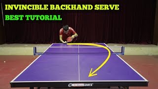 Learning Invincible Backhand Serve  MLFM Table Tennis Tutorial [upl. by Aufa]