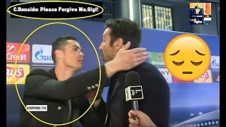 Cristiano Ronaldo Hugs and Pays Respect To Buffon ⚽ Real Madrid  Juventus 13 ⚽ 2018 HD BuffonCR7 [upl. by Tyne]